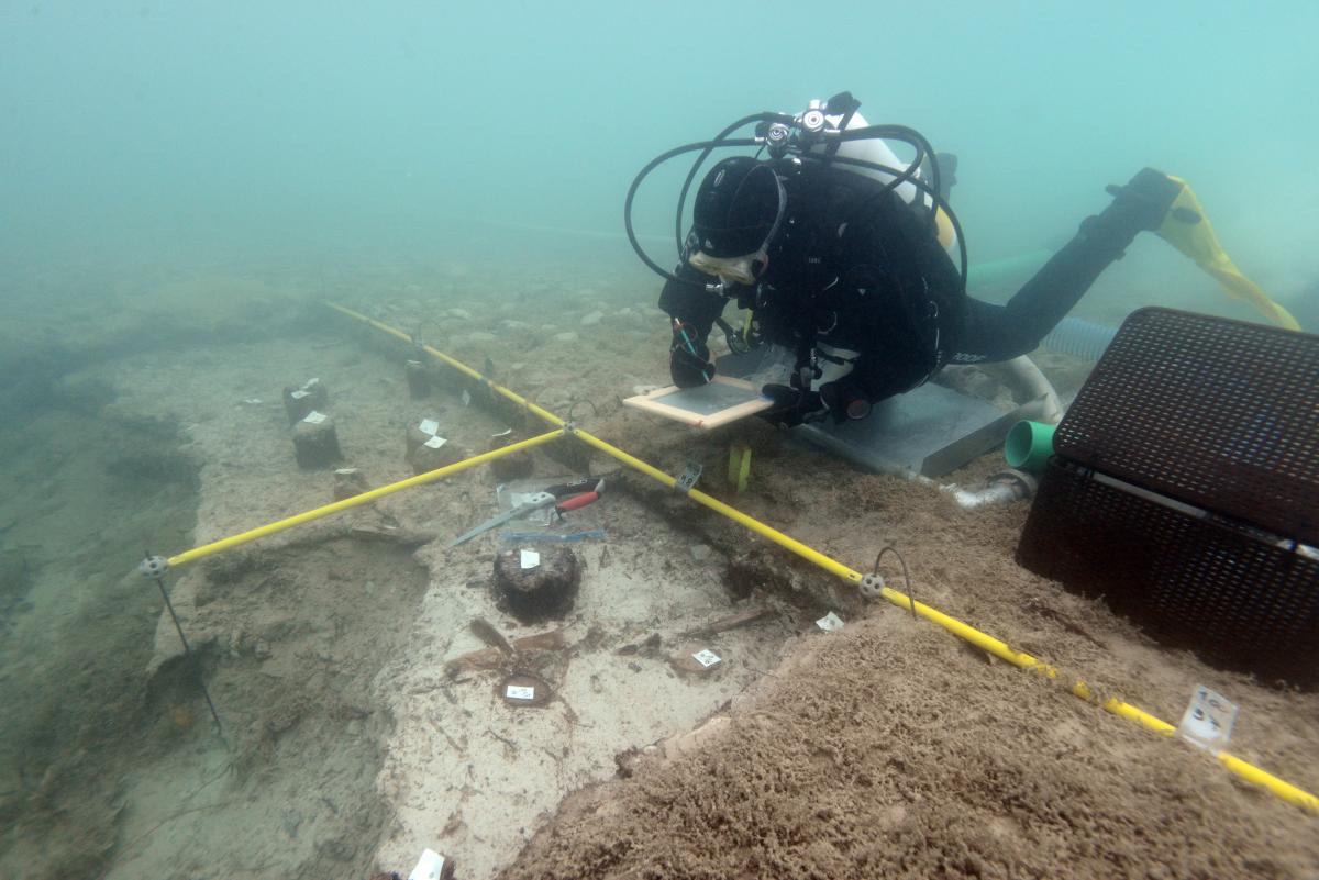 Dokumentation von Funden unter Wasser