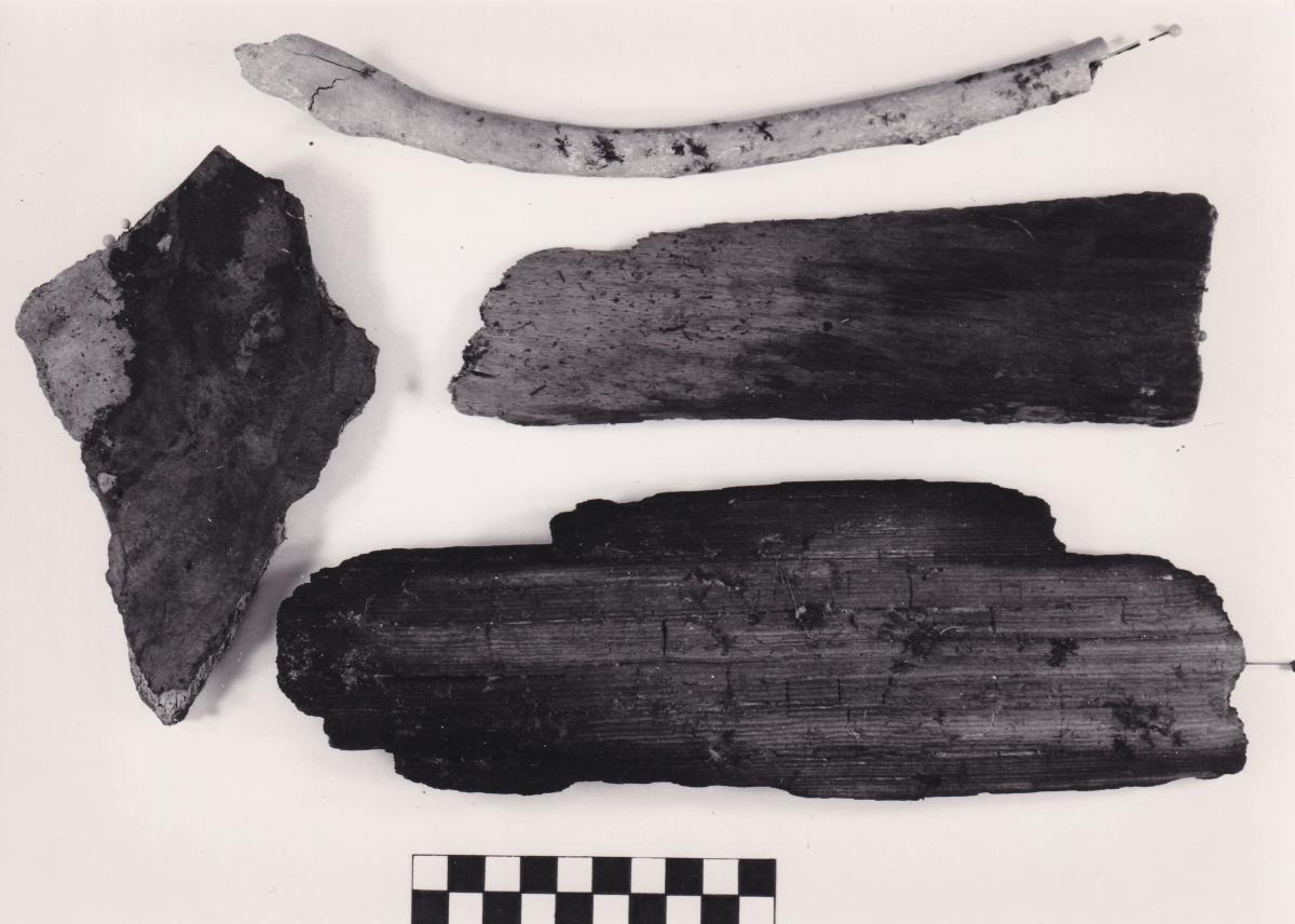 Foto von Holzfragmenten 