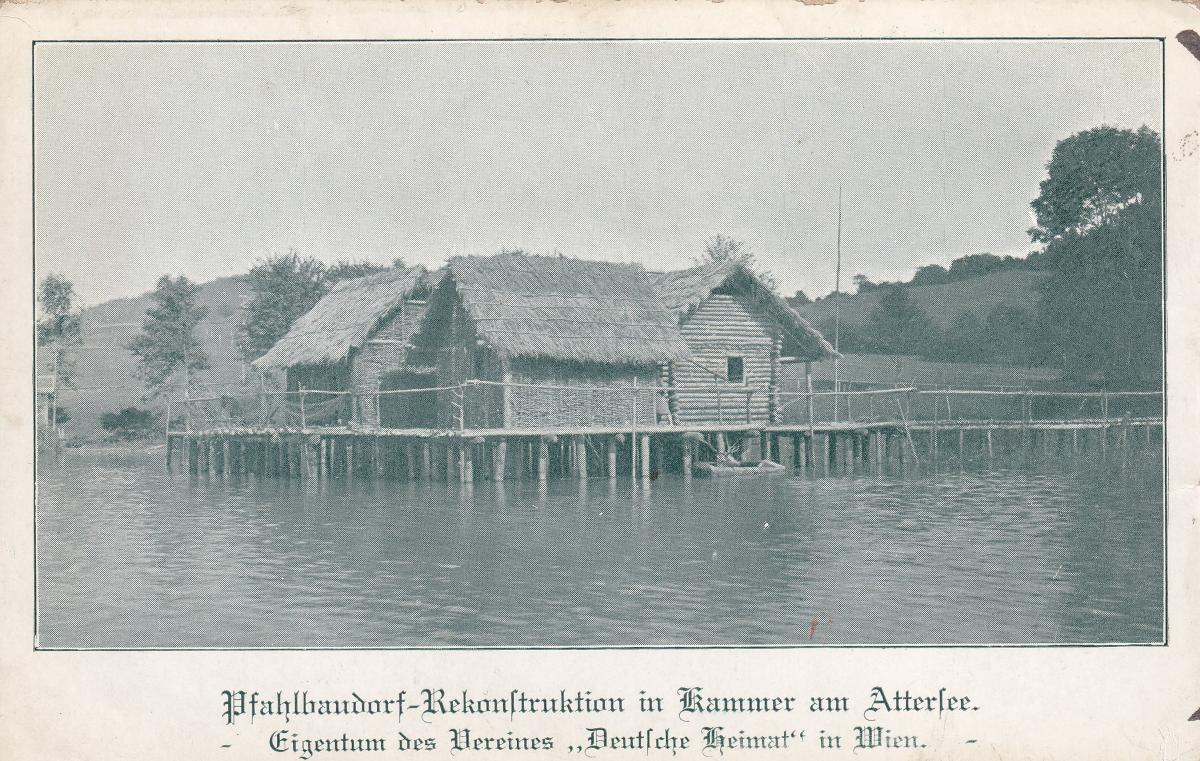 Postkarte Pfahlbaudorf Kammerl