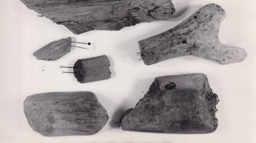 Foto von Holzfragmenten